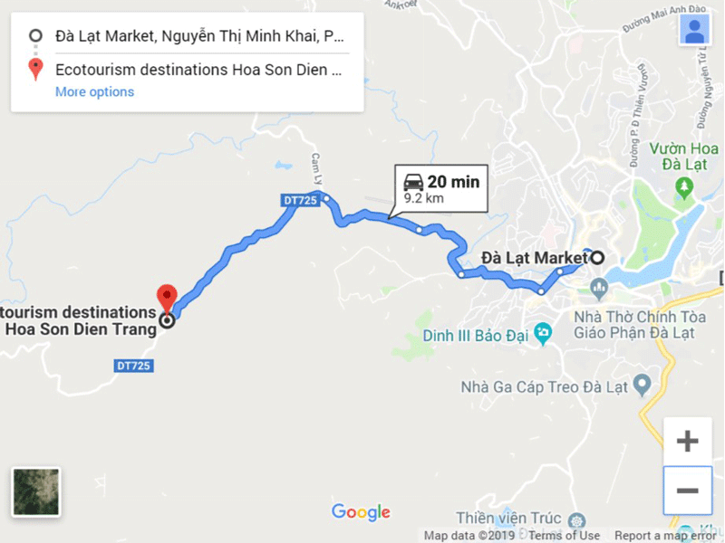 Khu du lịch Hoa Sơn Điền Trang - Map