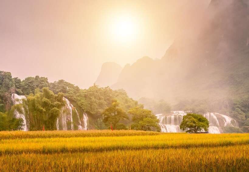 North Vietnam and The Temples of Angkor. Nature view in Cao Bang