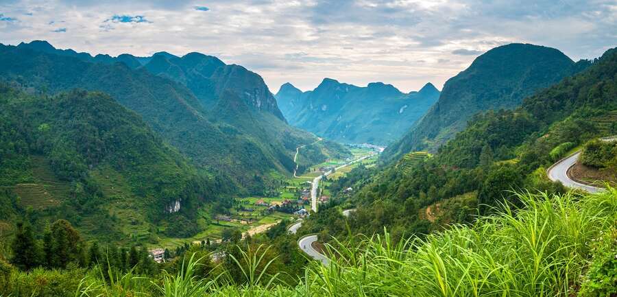 Vietnam from Mountain to Deltas & Beach. Beautiful views in Ha Giang