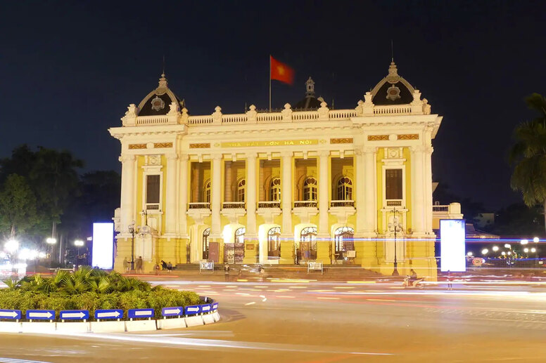 Hanoi night opera house