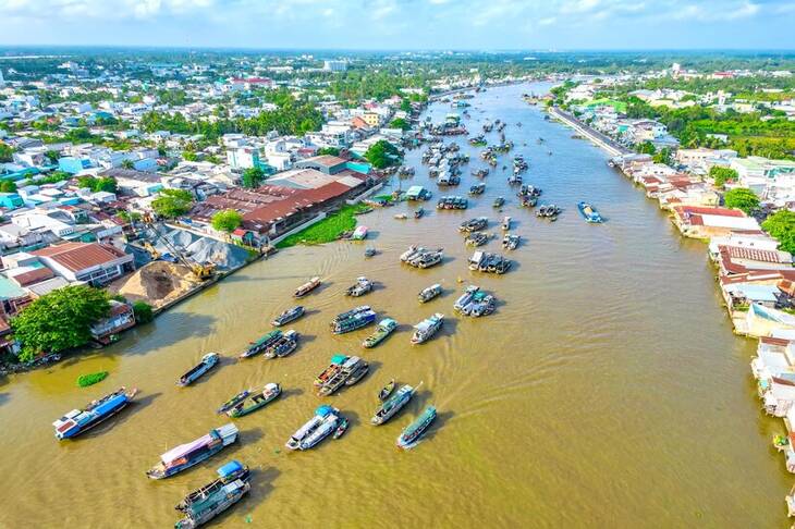 Vietnam Breathtaking Nature and Culture. Daily life in Mekong Delta