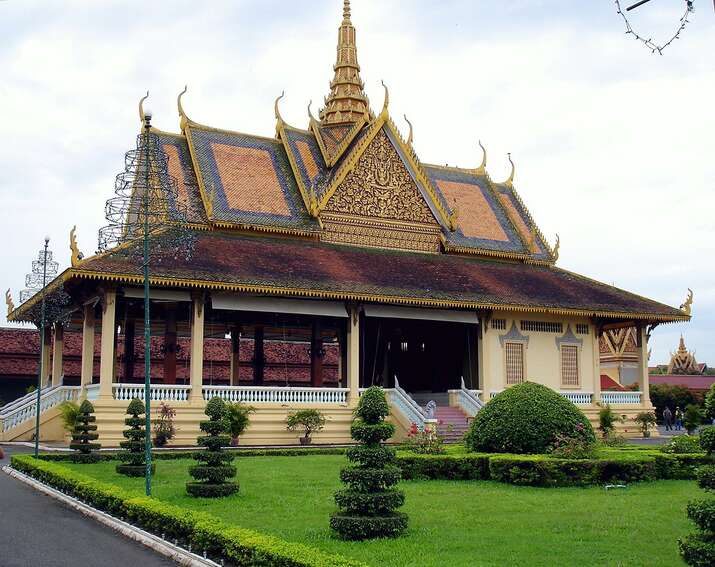 North Vietnam and The Temples of Angkor. Beautiful architech in Phnom Penh