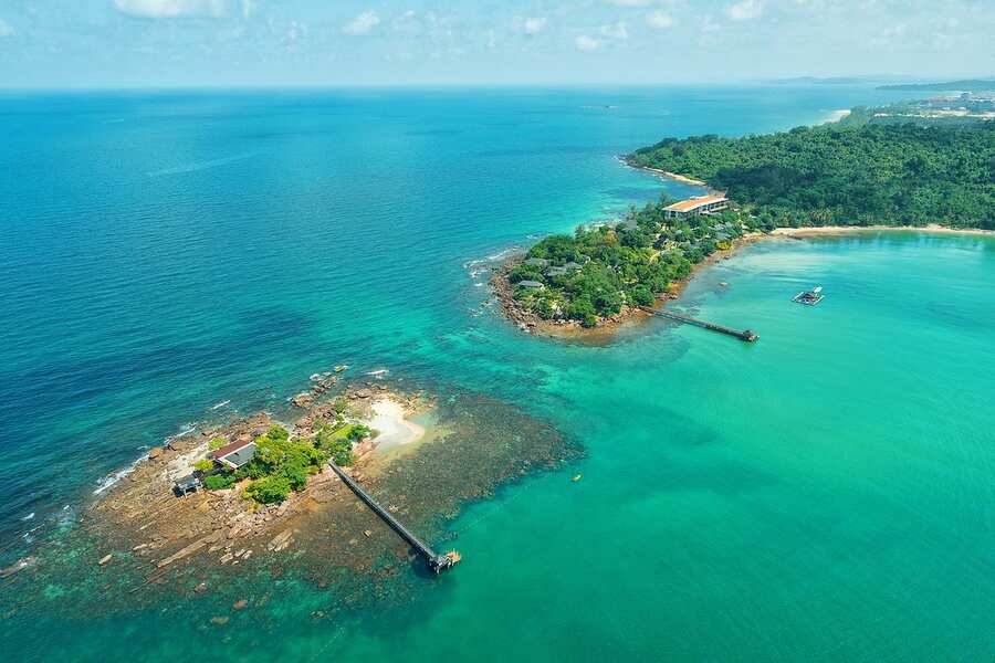 Phu Quoc’s rugged jungle, white sands and sparkling cobalt waters