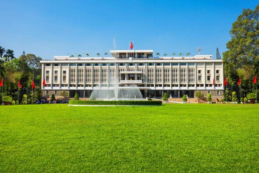 Vietnam Breathtaking Nature and Culture. Unification Palace in Ho Chi Minh City