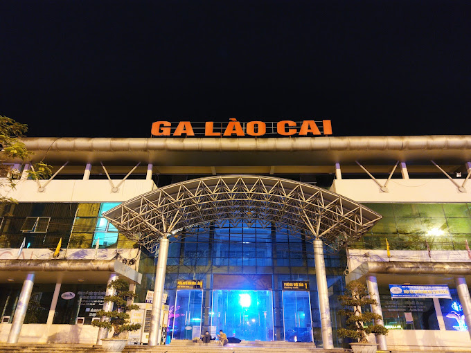 Sapa by Night Train and Halong Overnight Cruise. Lao Cai station