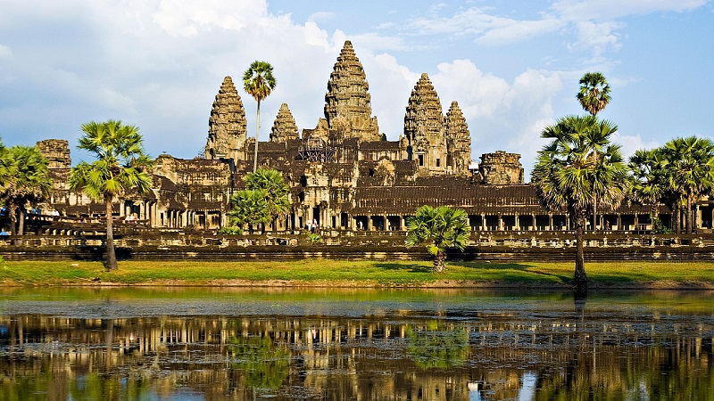 Quần thể di tích Angkor Wat nổi tiếng của Campuchia