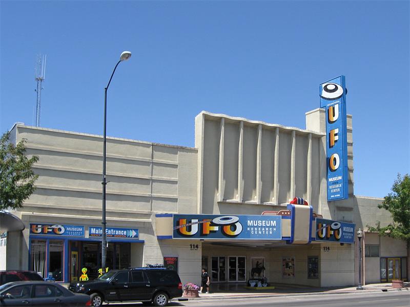 Bảo tàng UFO Museum ở Roswell, New Mexico là một điểm đến nổi tiếng trong vùng