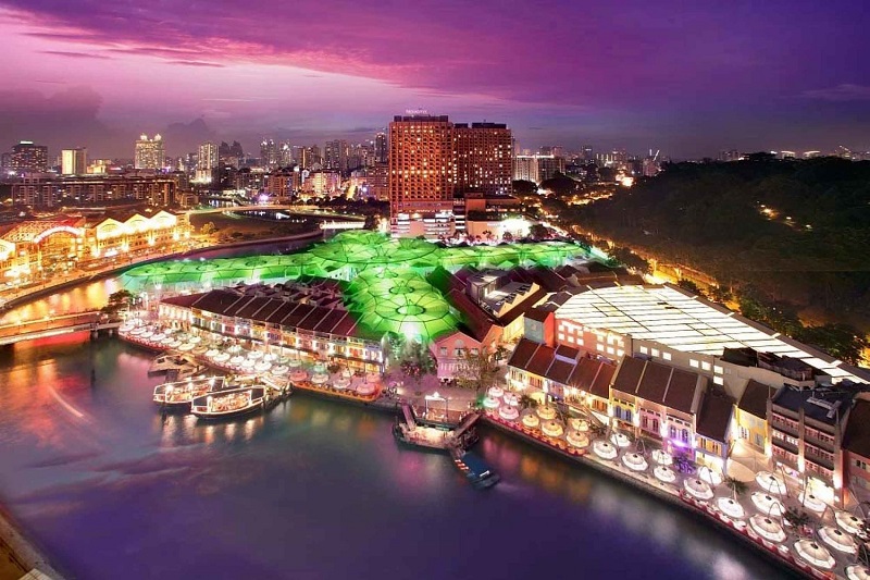 Thiết kế ấn tượng tại Clarke Quay Singapore khiến du khách ngả mũ cảm thán