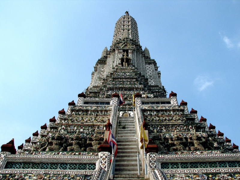 Đền Wat Arun được đặt tên theo vị thần Bình minh của Thái 