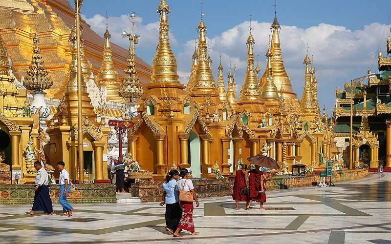 Tham quan ngôi chùa vàng Shwedagon - Myanmar
