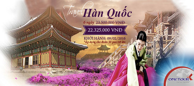 Tour du lịch Hàn Quốc 6 ngày